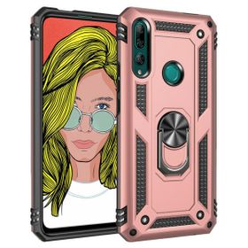 Microsonic Huawei Y9 Prime 2019 Military Ring Holder Rose Gold Cep Telefonu Kılıfı