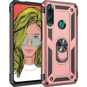 Microsonic Huawei Y9 Prime 2019 Military Ring Holder Rose Gold Cep Telefonu Kılıfı