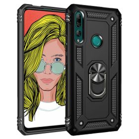 Microsonic Huawei Y9 Prime 2019 Military Ring Holder Siyah Cep Telefonu Kılıfı