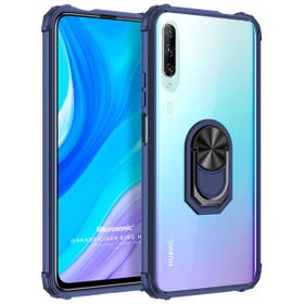 Microsonic Huawei Y9S Grande Clear Ring Holder Lacivert Cep Telefonu Kılıfı