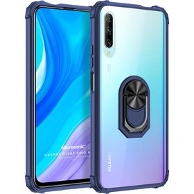 Microsonic Huawei Y9S Grande Clear Ring Holder Lacivert Cep Telefonu Kılıfı
