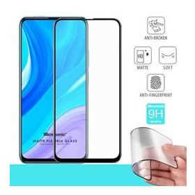 Microsonic Huawei Y9S Seramik Matte Flexible Siyah Ekran Koruyucu