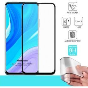 Microsonic Huawei Y9S Seramik Matte Flexible Siyah Ekran Koruyucu