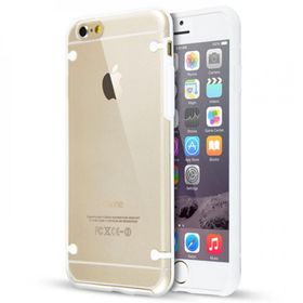 Microsonic Hybrid Transparant İphone 8 Beyaz Cep Telefonu Kılıfı
