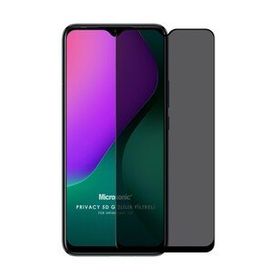 Microsonic Infinix Hot 10T Privacy 5D Gizlilik Filtreli Siyah Cam Ekran Koruyucu
