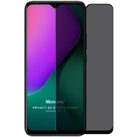 Microsonic Infinix Hot 10T Privacy 5D Gizlilik Filtreli Siyah Cam Ekran Koruyucu