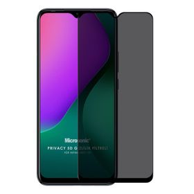 Microsonic Infinix Hot 10T Privacy 5D Gizlilik Filtreli Siyah Cam Ekran Koruyucu