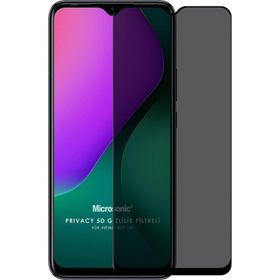 Microsonic Infinix Hot 10T Privacy 5D Gizlilik Filtreli Siyah Cam Ekran Koruyucu