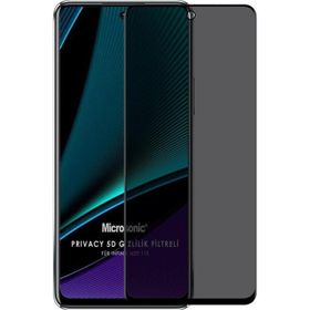 Microsonic Infinix Hot 11S Privacy 5D Gizlilik Filtreli Siyah Cam Ekran Koruyucu
