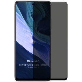 Microsonic Infinix Note 10 Privacy 5D Gizlilik Filtreli Siyah Cam Ekran Koruyucu