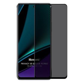 Microsonic Infinix Note 11 Pro Privacy 5D Gizlilik Filtreli Siyah Cam Ekran Koruyucu