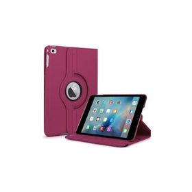 Microsonic iPad Mini 4 360 Dönerli Stand Deri Mor Kılıf