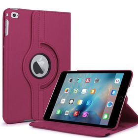 Microsonic iPad Mini 4 360 Dönerli Stand Deri Mor Kılıf