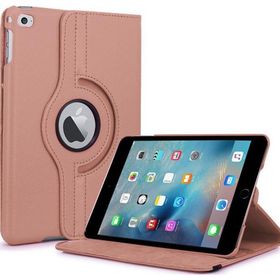 Microsonic iPad Mini 4 360 Dönerli Stand Deri Rose Gold Kılıf