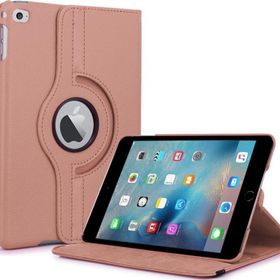Microsonic iPad Mini 4 360 Dönerli Stand Deri Rose Gold Kılıf
