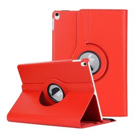 Microsonic iPad Pro 10.5 360 Dönerli Stand Deri Kırmızı Kılıf