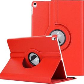 Microsonic iPad Pro 10.5 360 Dönerli Stand Deri Kırmızı Kılıf