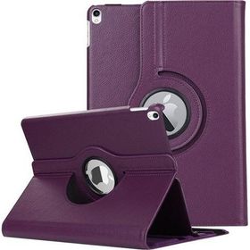 Microsonic iPad Pro 10.5 360 Dönerli Stand Deri Mor Kılıf