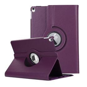 Microsonic iPad Pro 10.5 360 Dönerli Stand Deri Mor Kılıf