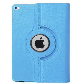 Microsonic iPad Pro 12.9 360 Dönerli Stand Deri Mavi Kılıf