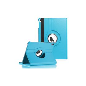 Microsonic iPad Pro 12.9 360 Dönerli Stand Deri Mavi Kılıf