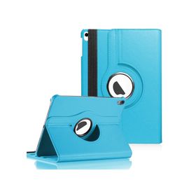 Microsonic iPad Pro 12.9 360 Dönerli Stand Deri Mavi Kılıf