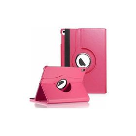 Microsonic iPad Pro 12.9 360 Dönerli Stand Deri Pembe Kılıf
