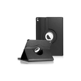 Microsonic iPad Pro 12.9 360 Dönerli Stand Deri Siyah Kılıf