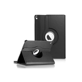 Microsonic iPad Pro 12.9 360 Dönerli Stand Deri Siyah Kılıf