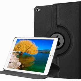 Microsonic iPad Pro 12.9 360 Dönerli Stand Deri Siyah Kılıf