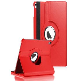 Microsonic iPad Pro 360 Dönerli Stand Deri Kırmızı Kılıf