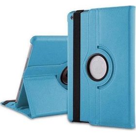 Microsonic iPad Pro 9.7 2017 360 Dönerli Stand Deri Mavi Kılıf