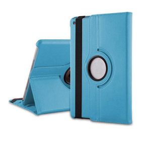 Microsonic iPad Pro 9.7 2017 360 Dönerli Stand Deri Mavi Kılıf