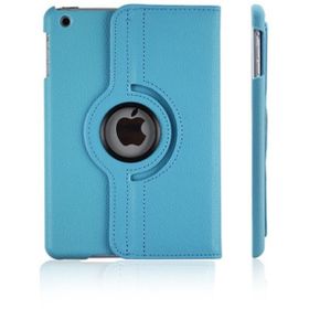 Microsonic iPad Pro 9.7 2017 360 Dönerli Stand Deri Mavi Kılıf