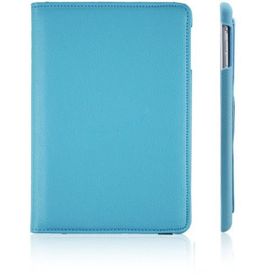 Microsonic iPad Pro 9.7 2017 360 Dönerli Stand Deri Mavi Kılıf