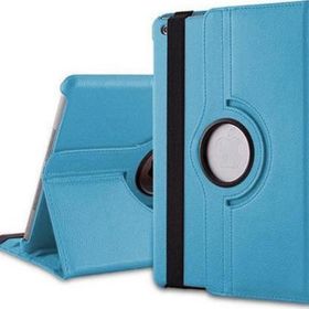 Microsonic iPad Pro 9.7 2017 360 Dönerli Stand Deri Mavi Kılıf