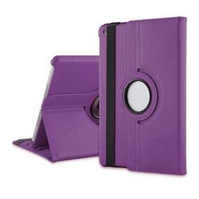 Microsonic iPad Pro 9.7 2017 360 Dönerli Stand Deri Mor Kılıf