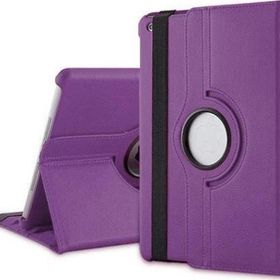 Microsonic iPad Pro 9.7 2017 360 Dönerli Stand Deri Mor Kılıf