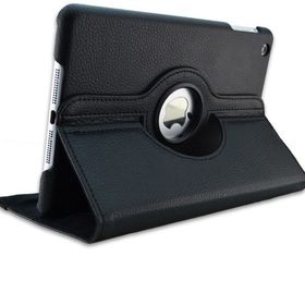 Microsonic iPad Pro 9.7 2017 360 Dönerli Stand Deri Siyah Kılıf