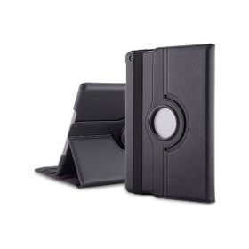 Microsonic iPad Pro 9.7 2017 360 Dönerli Stand Deri Siyah Kılıf