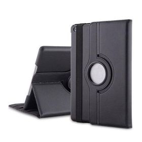 Microsonic iPad Pro 9.7 2017 360 Dönerli Stand Deri Siyah Kılıf