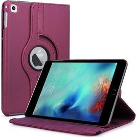 Microsonic iPad Pro 9.7 360 Dönerli Stand Deri Mor Kılıf