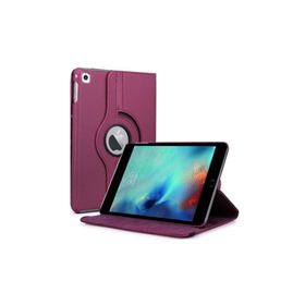Microsonic iPad Pro 9.7 360 Dönerli Stand Deri Mor Kılıf