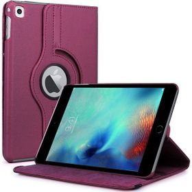 Microsonic iPad Pro 9.7 360 Dönerli Stand Deri Mor Kılıf