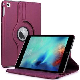 Microsonic iPad Pro 9.7 360 Dönerli Stand Deri Mor Kılıf