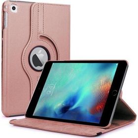 Microsonic iPad Pro 9.7 360 Dönerli Stand Deri Rose Gold Kılıf