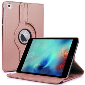 Microsonic iPad Pro 9.7 360 Dönerli Stand Deri Rose Gold Kılıf