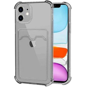 Microsonic iPhone 11 Card Slot Shock Şeffaf Cep Telefonu Kılıfı