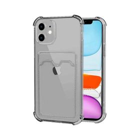 Microsonic iPhone 11 Card Slot Shock Şeffaf Cep Telefonu Kılıfı