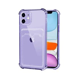 Microsonic iPhone 11 Card Slot Shock Şeffaf Cep Telefonu Kılıfı